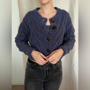 Free People “Bonfire Cardi“ - XS - Blue